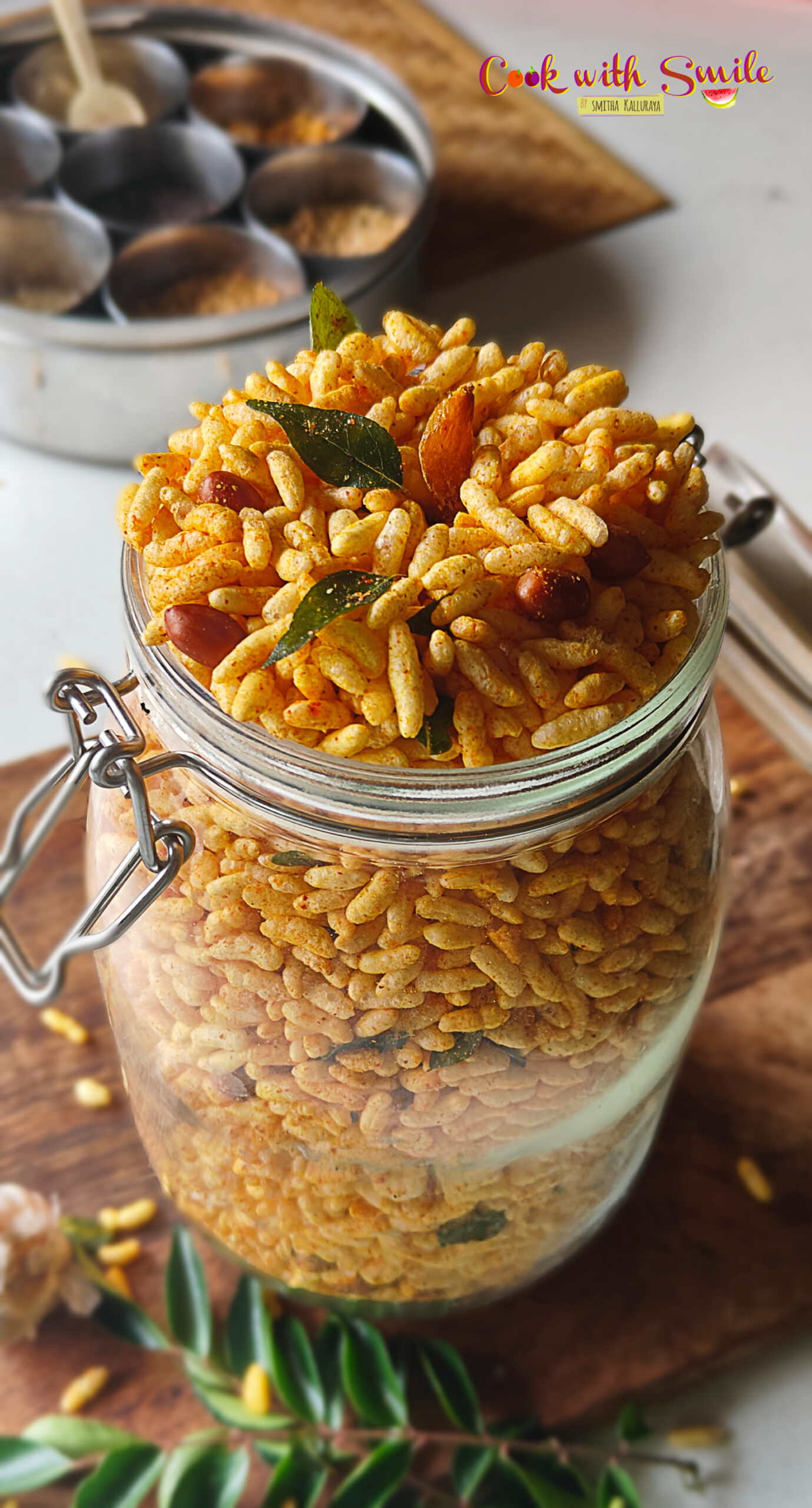 Spicy Puffed Rice Recipe | Murmura Chivda | Puri Oggarane | Masala ...