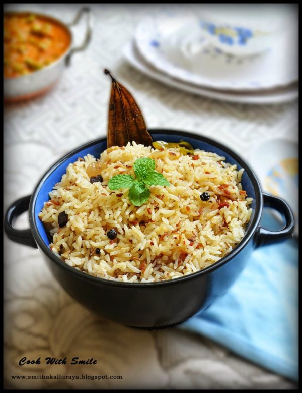 JEERA RICE RECIPE / JEERA PULAO / CUMIN RICE Cook With Smile