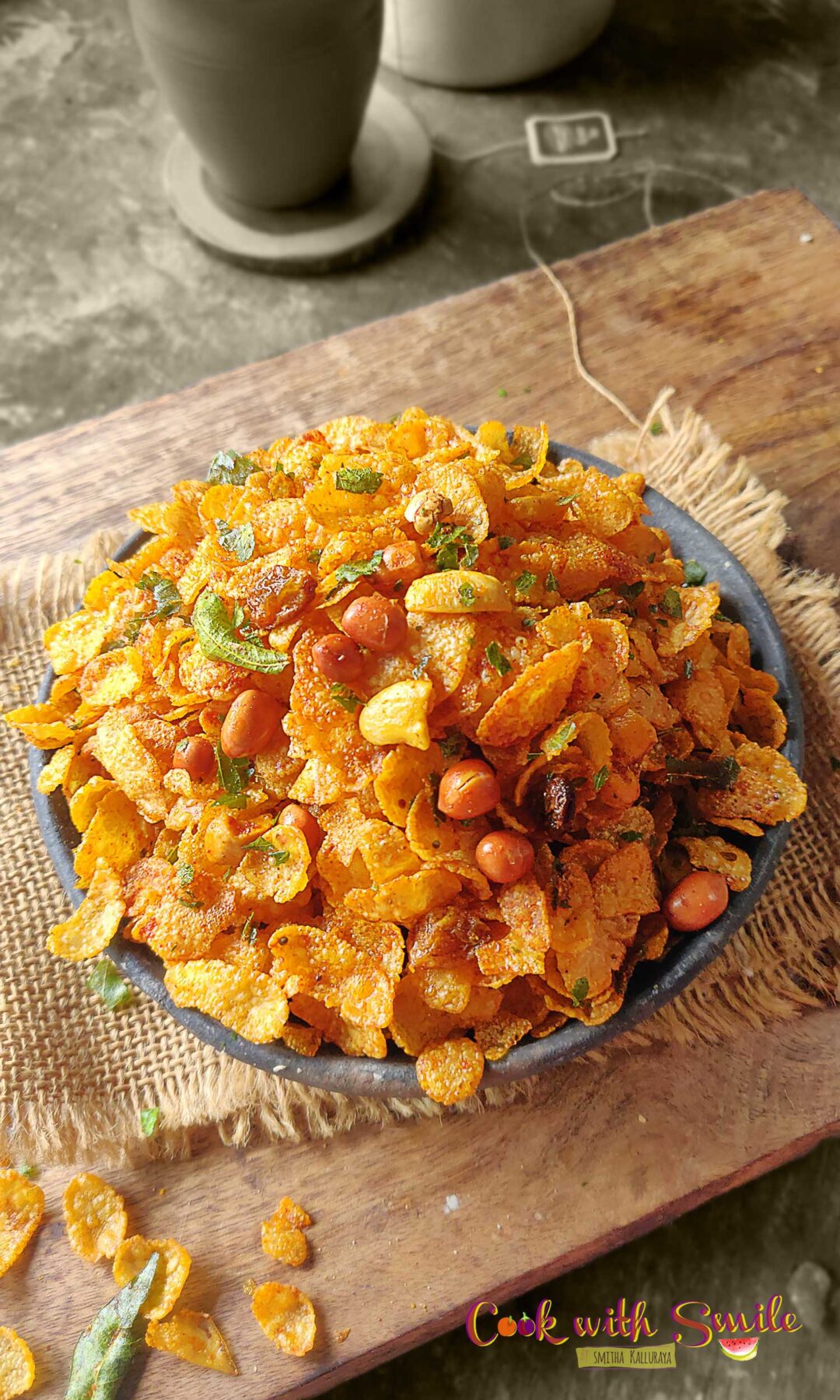 CORNFLAKES CHIVDA / CORNFLAKES MIXTURE RECIPE Cook With Smile