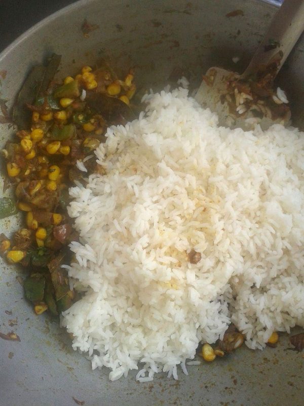 CAPSICUM CORN RICE / CAPSICUM CORN BATH RECIPE Cook With Smile