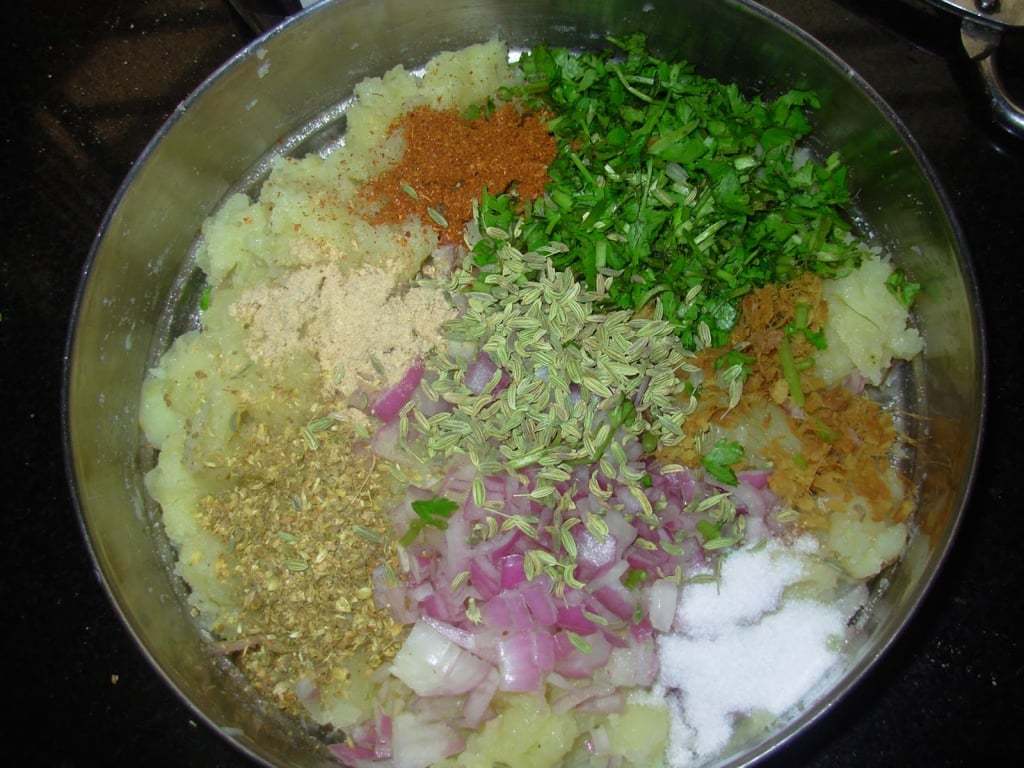 Golden brown Aloo Paratha, ready to be served