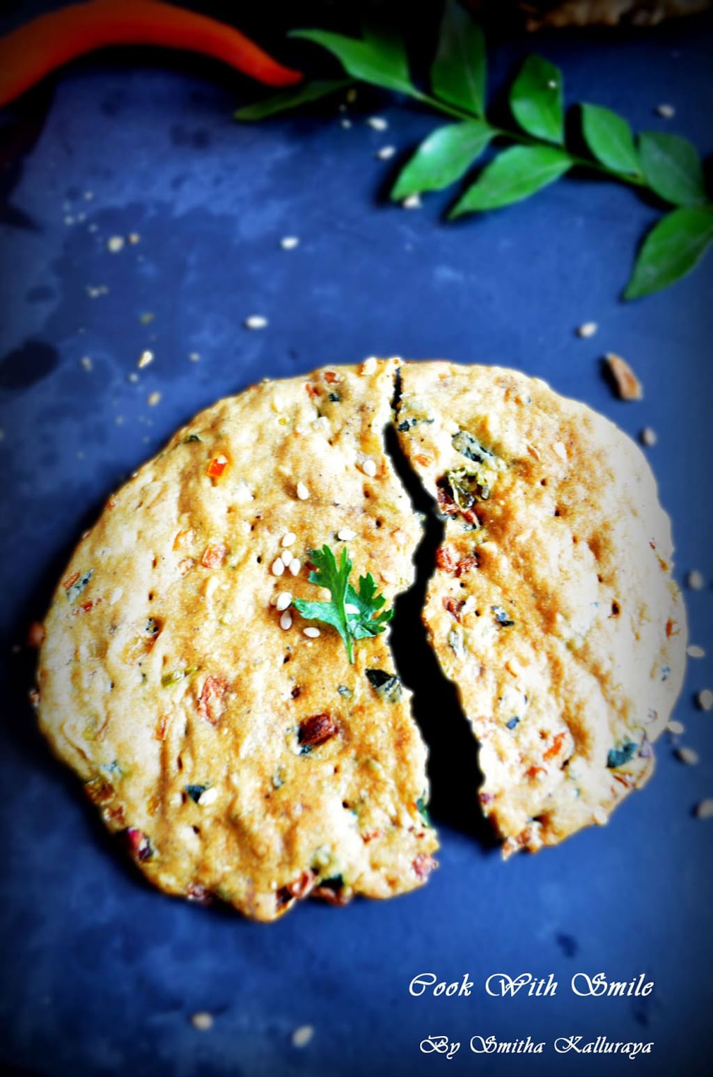 BAKERY STYLE BAKED NIPPATTU RECIPE / SAVORY ONION CRACKERS Cook With