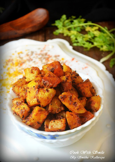 JEERA ALOO RECIPE / ALOO JEERA / JEERA ALOO SABZI | Cook With Smile