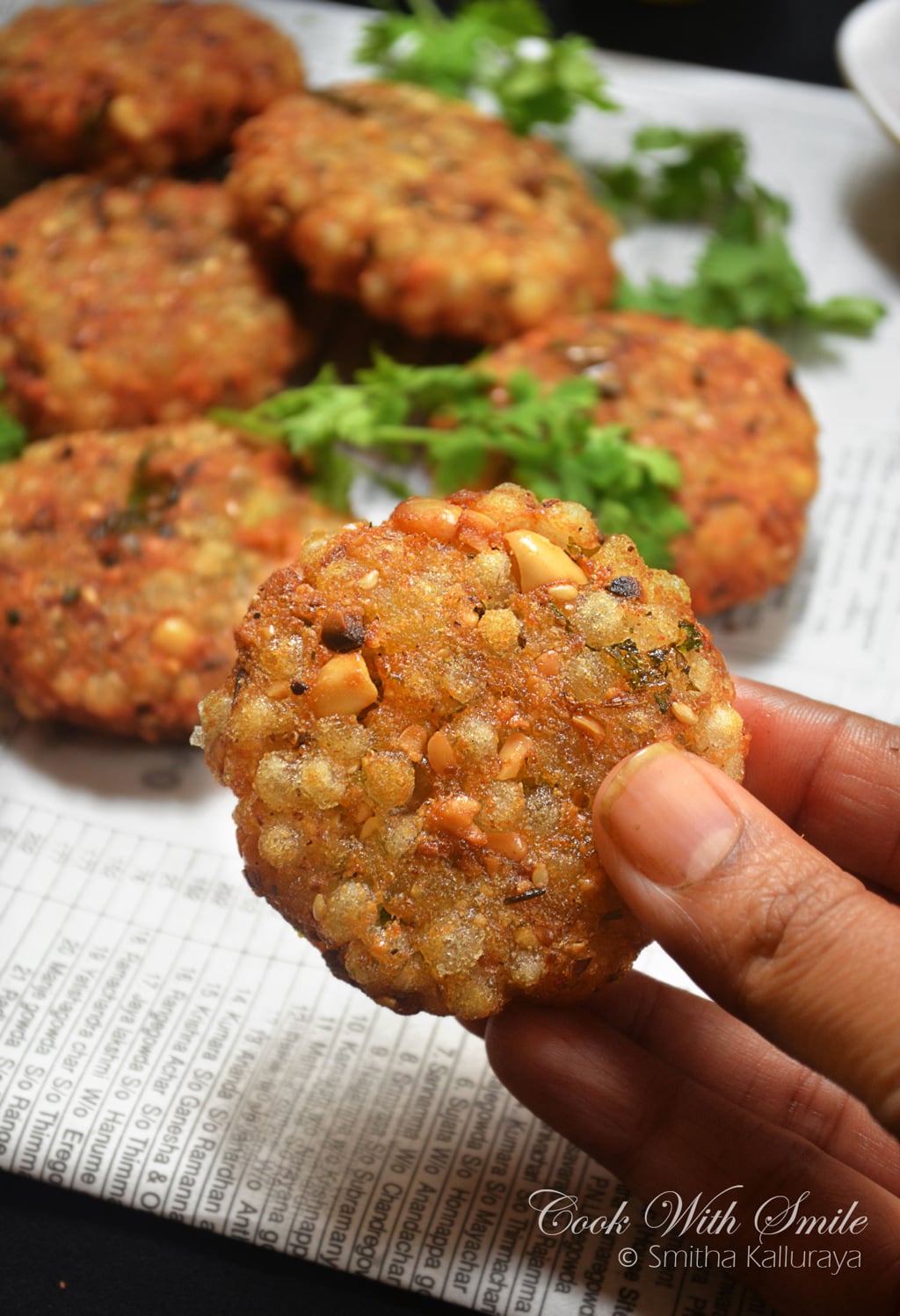 SABUDANA VADA RECIPE / SABAKKI VADA / SAGO VADA RECIPE | Cook With Smile