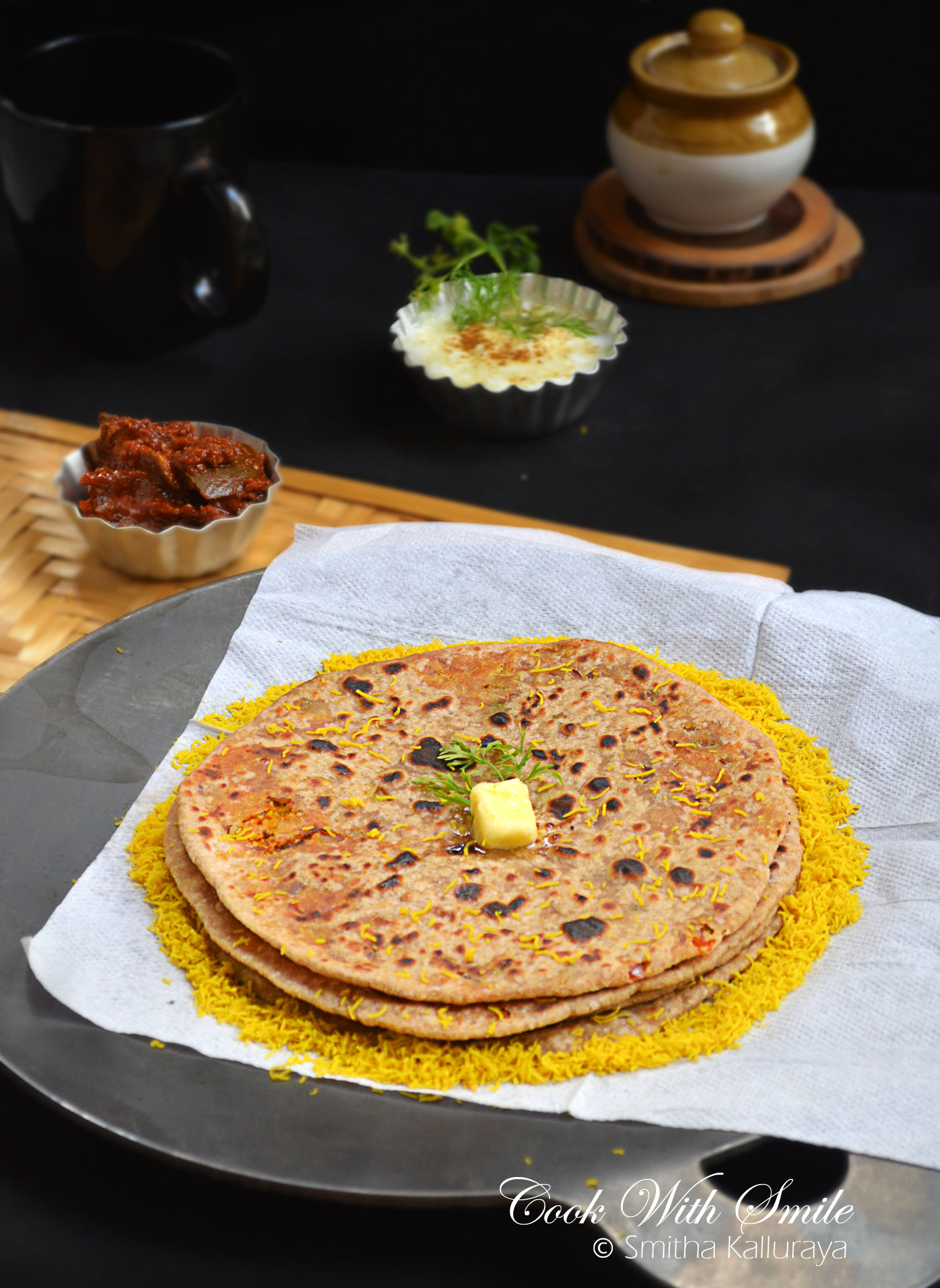 Sev Paratha recipe
