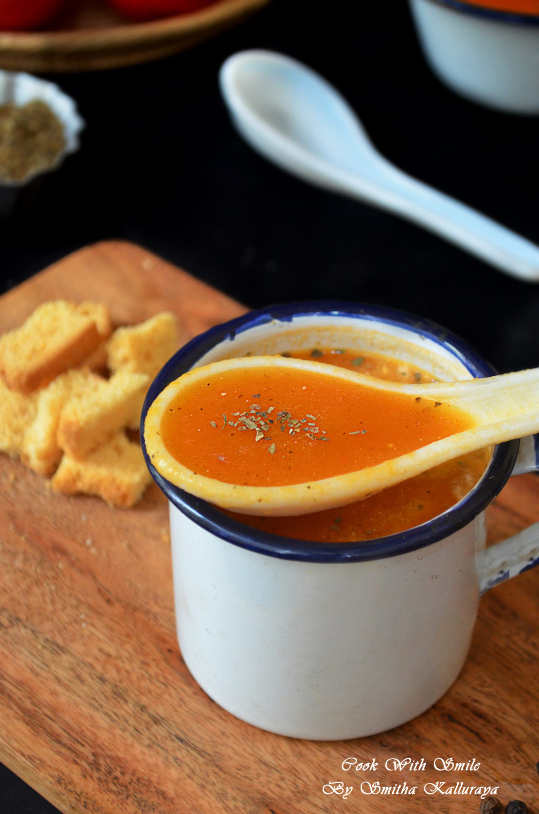 TOMATO SOUP RECIPE / RESTAURANT STYLE TOMATO SOUP Cook with Smile