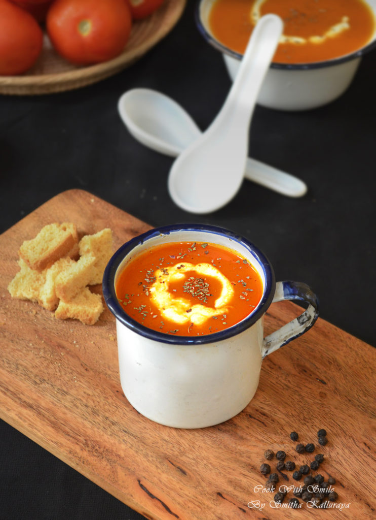 TOMATO SOUP RECIPE / RESTAURANT STYLE TOMATO SOUP Cook with Smile