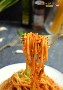 indian style tomato spaghetti recipe