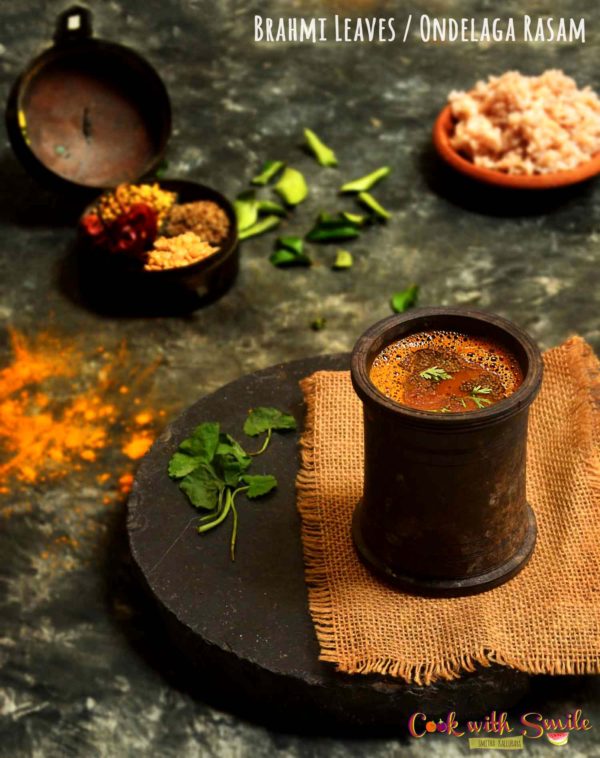 ONDELAGA RASAM / VALLARAI KEERAI EASY BRAHMI LEAVES RECIPES Cook