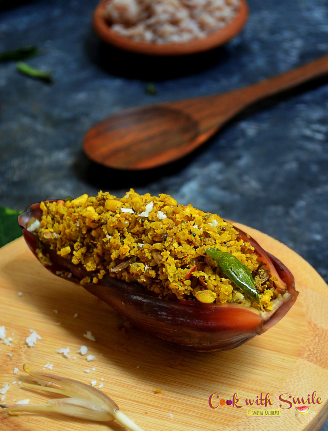 BANANA FLOWER STIR FRY RECIPE / BAALE HOO PALYA / VAZHAI POO PARUPPU