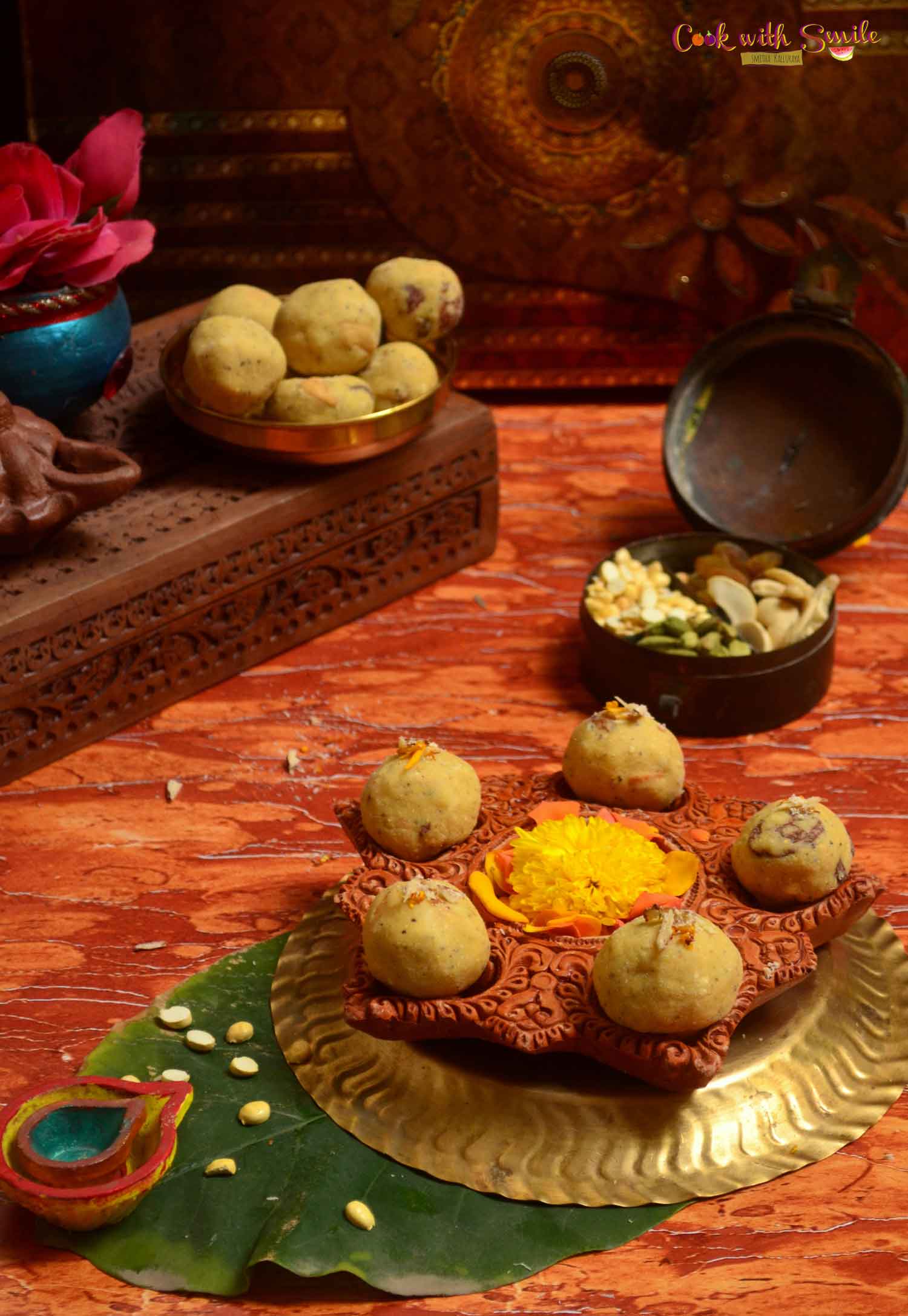 FRIED GRAM OR ROASTED GRAM LADOO RECIPE / MALADU RECIPE / HURIGADALE