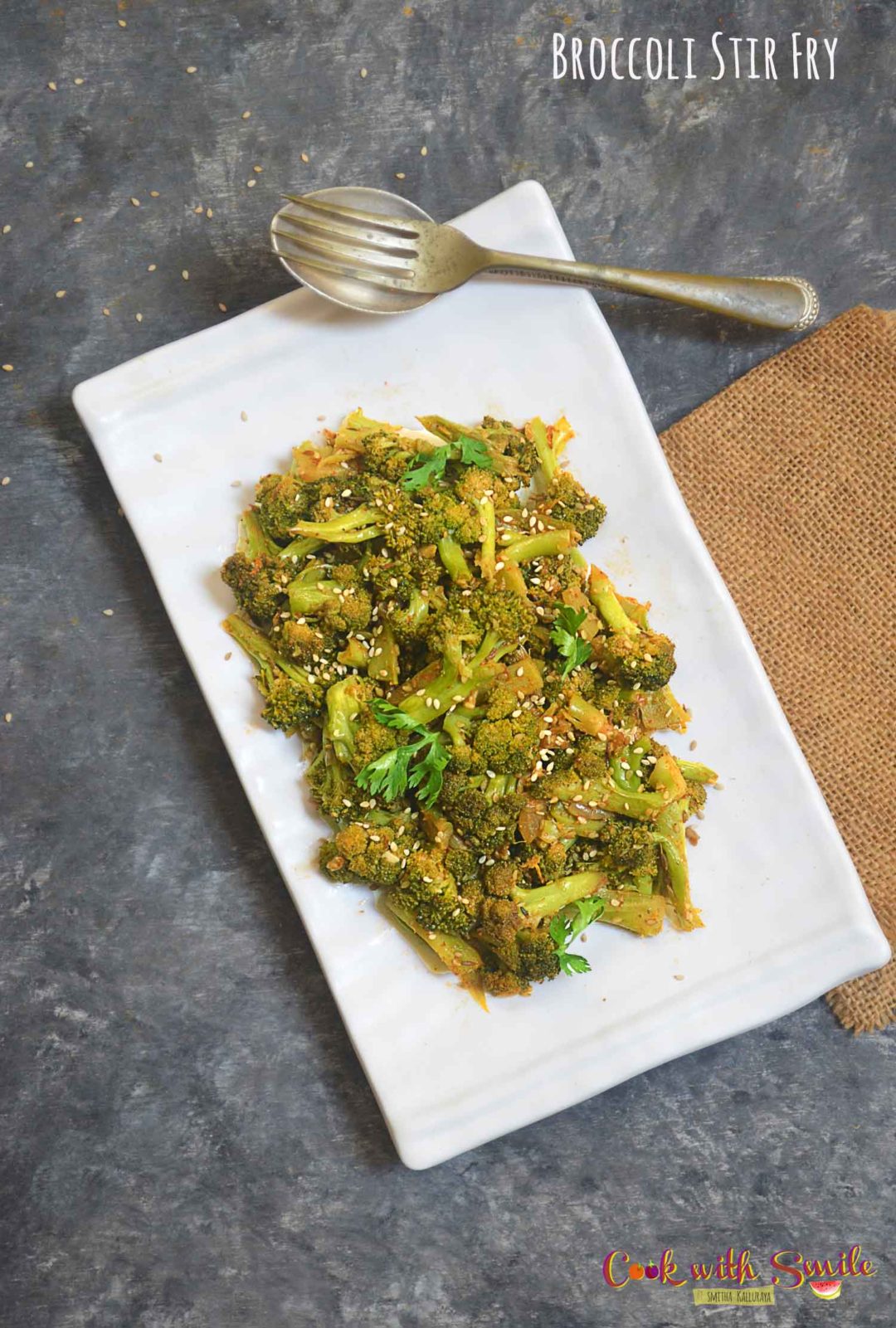 indian style broccoli stir fry