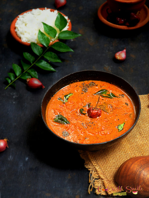 KERALA STYLE ULLI THEEYAL RECIPE ( SMALL ONIONS CURRY ) Cook with Smile