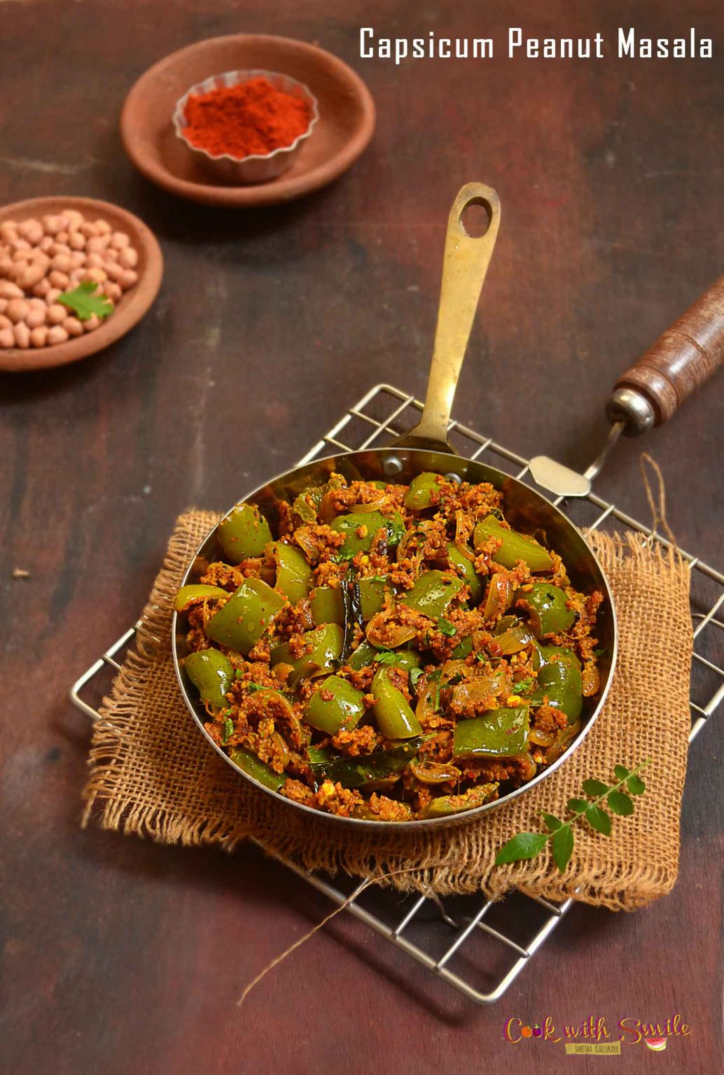 CAPSICUM FRY RECIPE / CAPSICUM PEANUT MASALA / CAPSICUM DRY CURRY