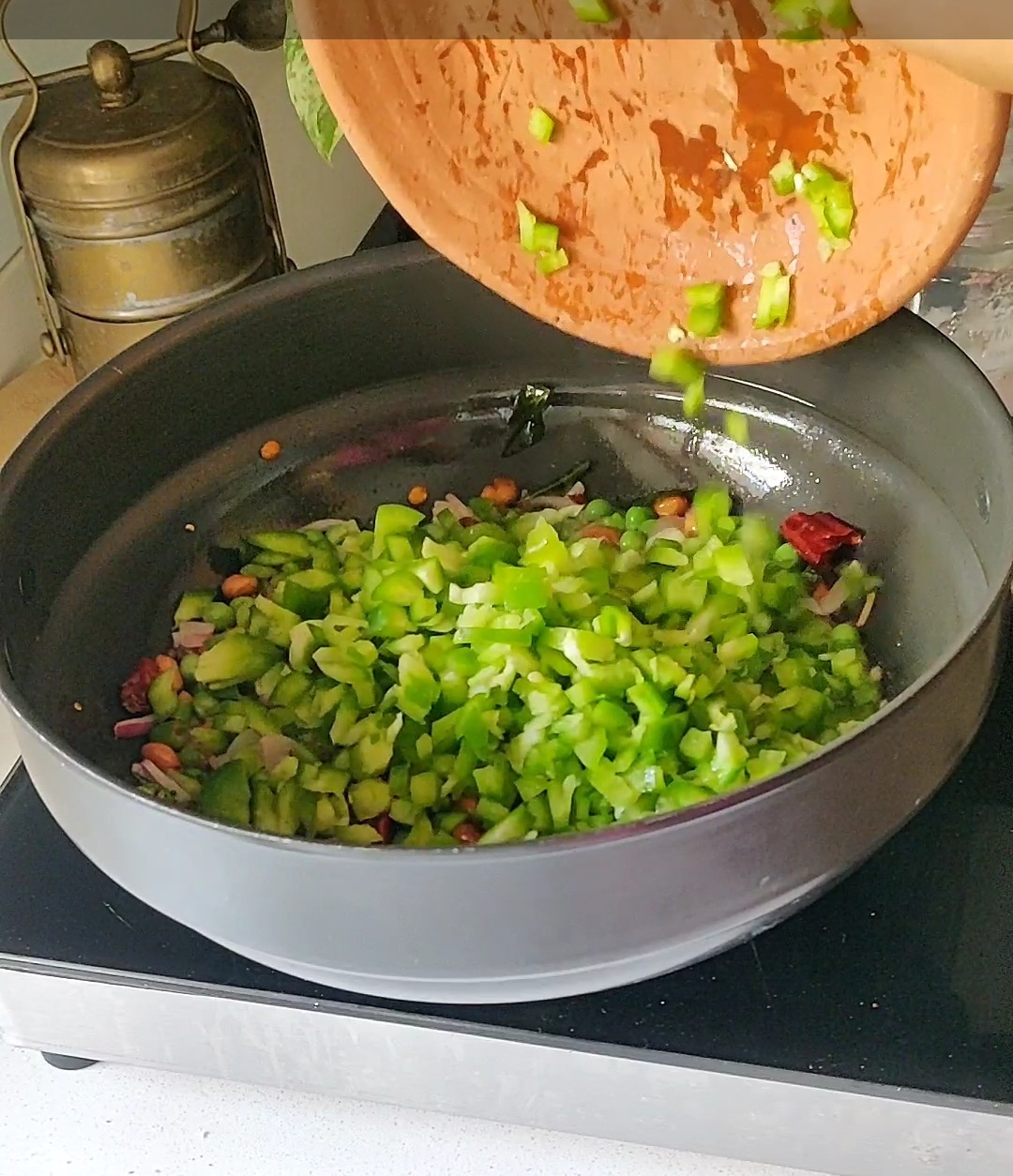 Capsicum Lemon Rice Recipe Capsicum Rice Capsicum Chitranna Cook