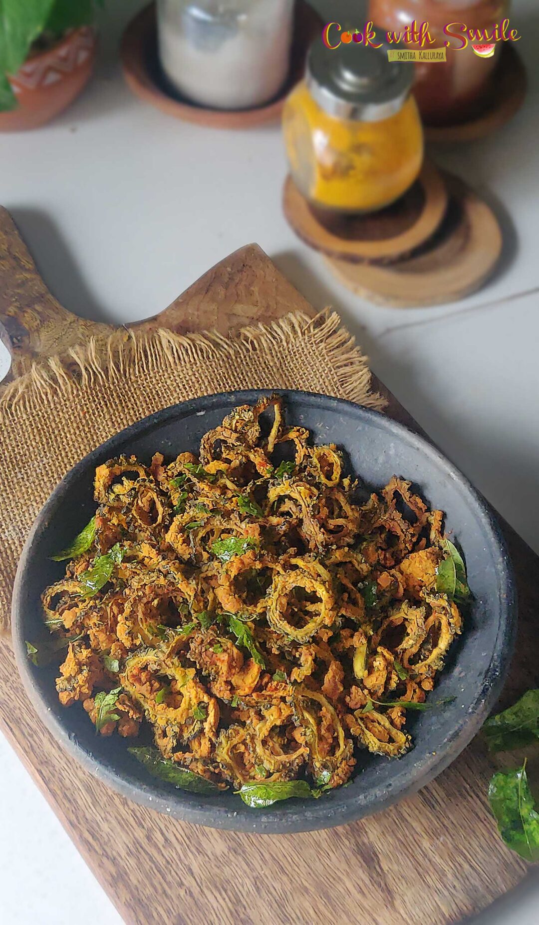 Bitter Gourd Chips in Air Fryer Air fryer Karela Chips Cook with Smile