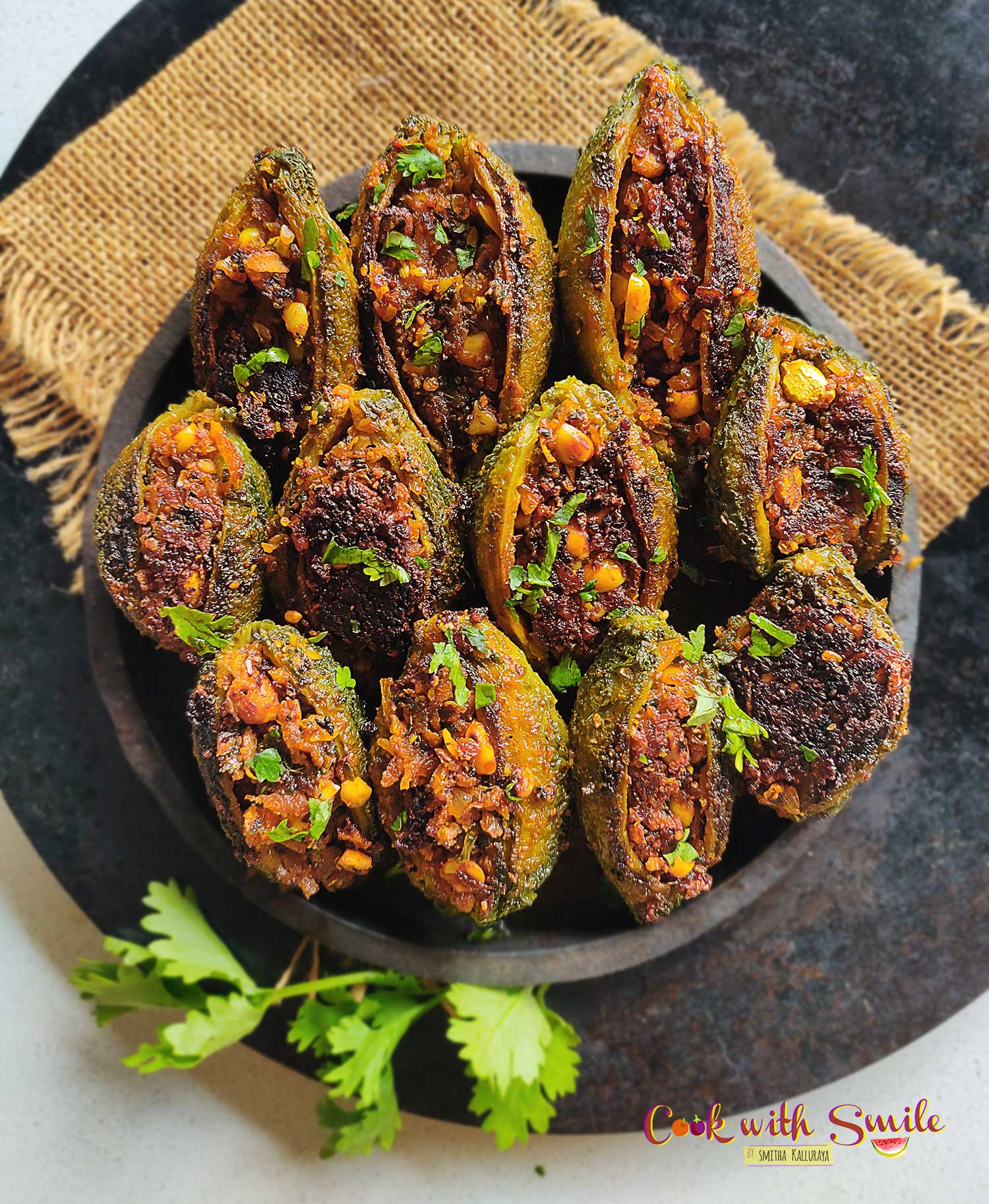 stuffed-bitter-gourd-recipe-stuffed-hagalakayi-bharwa-karela-cook