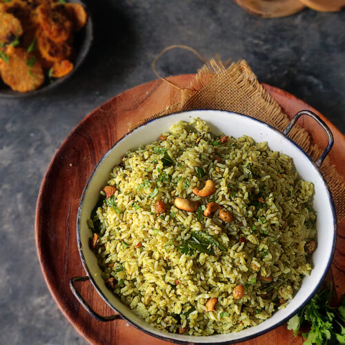 Coriander Rice Mint Coriander Veg Pulao