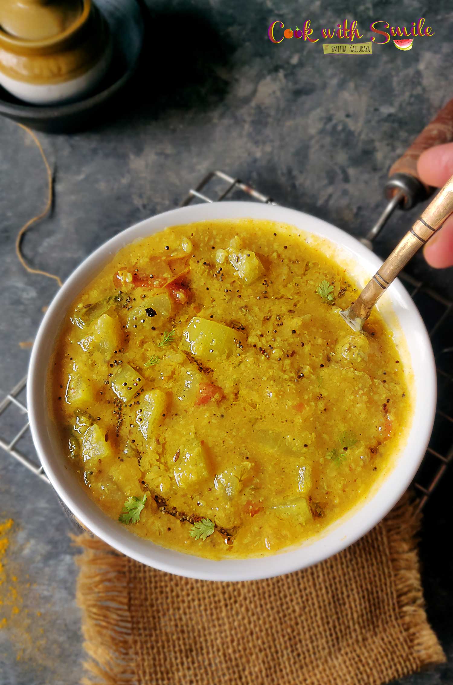 Bottle Gourd Dal Recipe Sorekayi Dal Sorakaya Pappu Cook with Smile