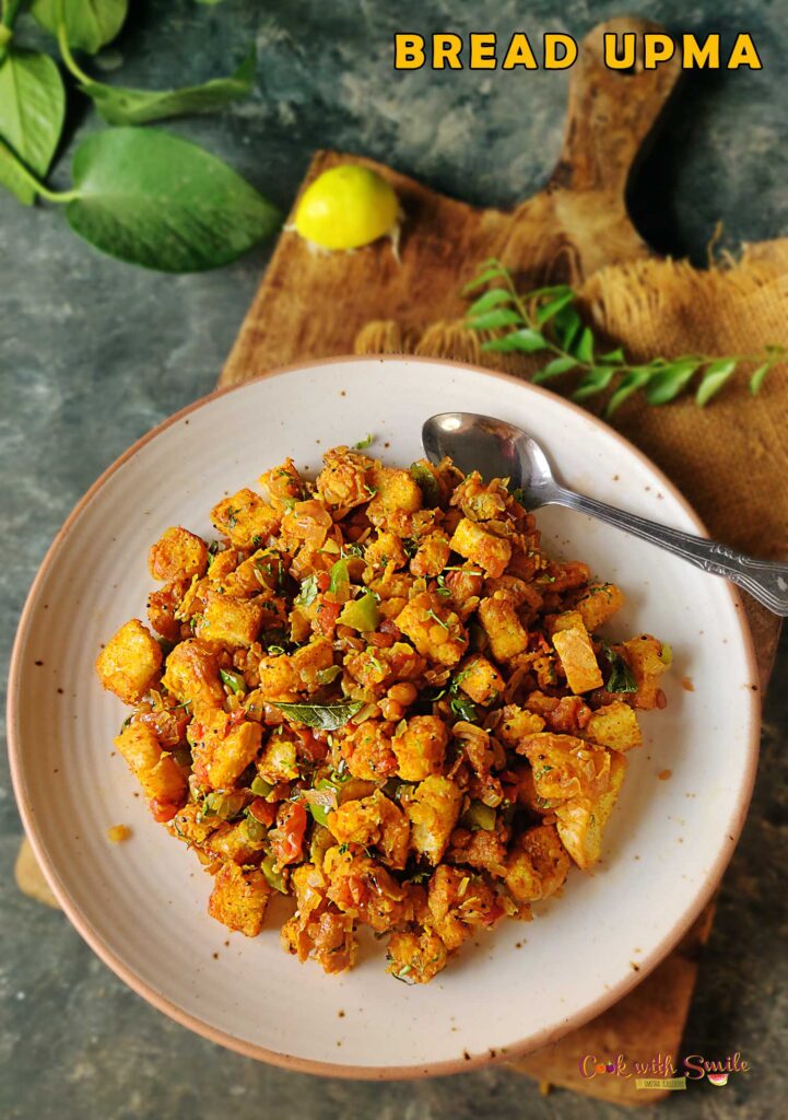 Bread Upma recipe